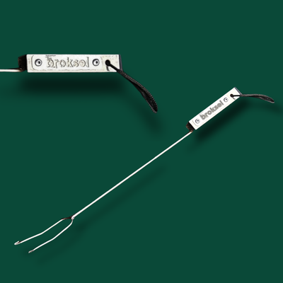 Tenedor Parrillero de Acero Niquelado Broksol
