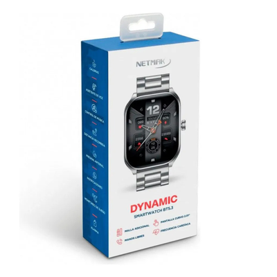 Smartwatch Netmak Dynamic Malla Metal Tactil 