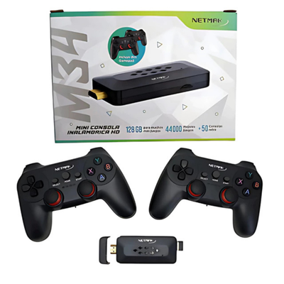 Consola Retro Stick Mini Gamer 4K Hdmi 44.000 Juegos NM-M34 