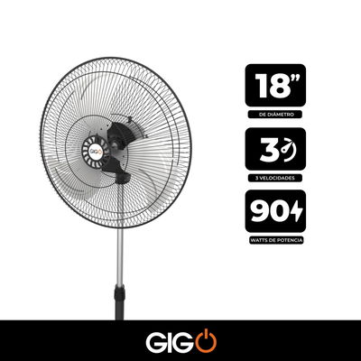 Ventilador de Pie Gigo 18″