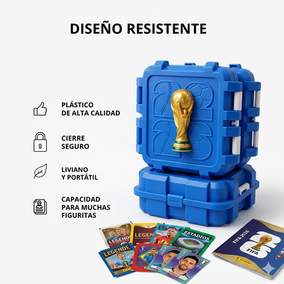 Estuche Porta Figuritas Mundial Futbol Box 3d 2026