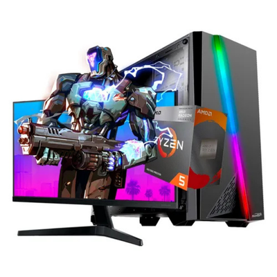 Pc Armada Ryzen 5 5600GT | A520M | 16GB RAM | 480GB | 550w | Gab Gamer RGB