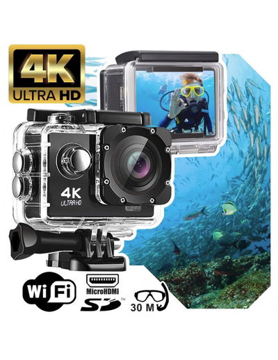 Camara sumergible HD 4K wifi deportiva