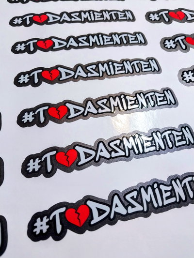 Pack de Stickers #TODASMIENTEN x 6unid.