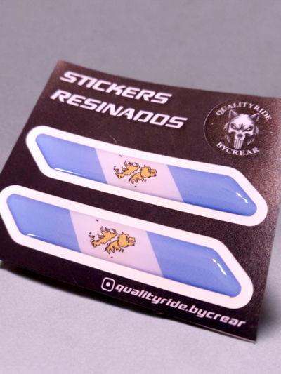 Sticker resinado bandera