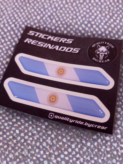 Sticker resinado bandera