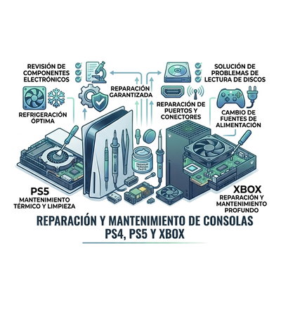 Mantenimiento y reparación de consolas