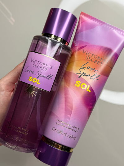 PROMO BODY Y CREMA LOVE SPELL SOL 