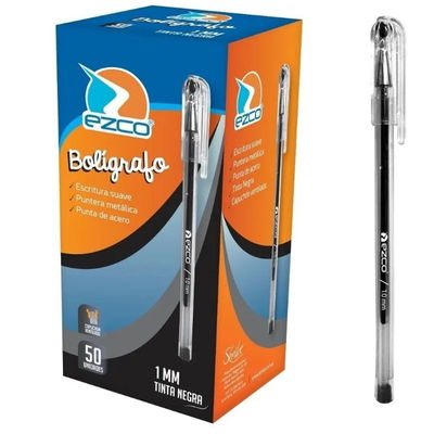 BOLIGRAFO NEGRO EZCO 