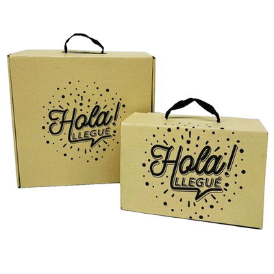 CAJA E-COMMERCE CON MANIJA IMPRESA 25X16X10CM