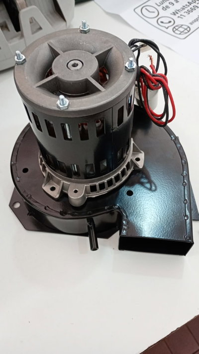 Motor Extractor de Gases 220V / 2850 RPM (motor + caracol + turbina + capacitor) 