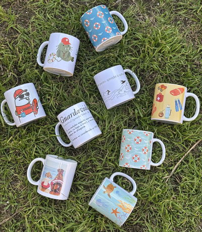 Tazas de Cerámica Personalizadas – Edición Guardavidas