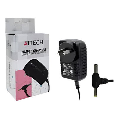 Cargador Universal Doble Ficha/Pin Aitech 12V a 1.5A  1