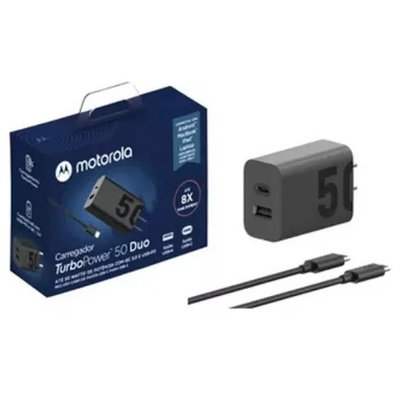 CARGADOR TIPO C MOTOROLA DUO 50W TURBO POWER