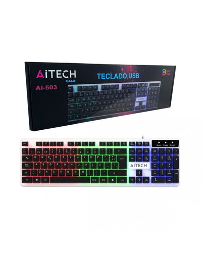 TECLADO GAMER AITECH RETROILUMINADO AI503