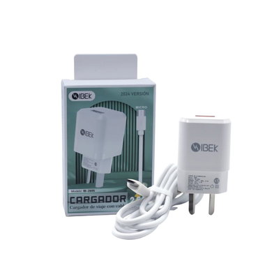 CARGADOR MICRO USB IBEK IB-2605 2.6A