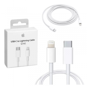 CABLE USB CARGA Y DATOS IPHONE/USB 2 METROS