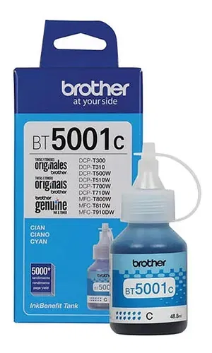 Tinta Original Brother BT5001 Cyan 