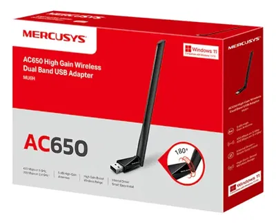 Placa de Red Wifi Adaptador Dual Band Ac650 
