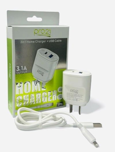 Cargador Completo Iphone Pro21 3.1A 