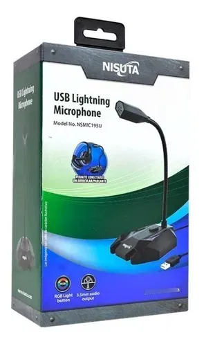 Microfono USB con Luz 