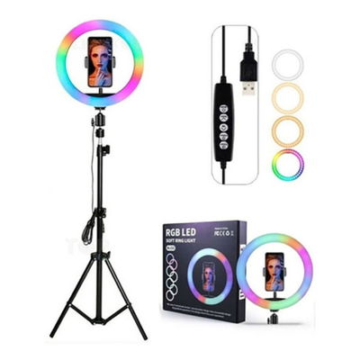 Aro de Luz RGB 30Cm + Trípode 