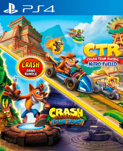 Lote Crash Bandicoot: N. Sane Trilogy + CTR Nitro-Fueled Edition - PS4
