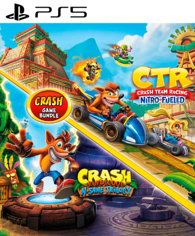 Lote Crash Bandicoot: N. Sane Trilogy + CTR Nitro-Fueled Edition - PS5