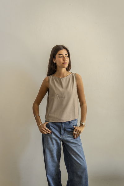 Blusa Aire beige 