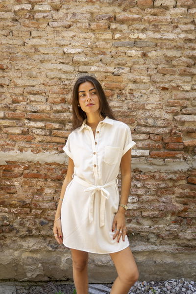 Vestido Lino natural 