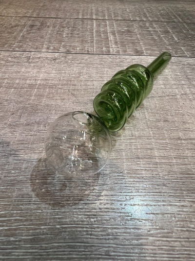 Pipa Vidrio Wax Rosin Espiral