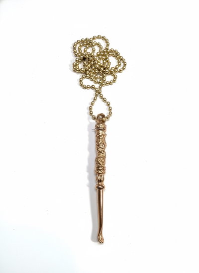 Cucharita Metal Con Cadena