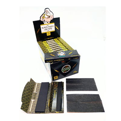 Papel Armar Zeus Negro + Tips + Palito