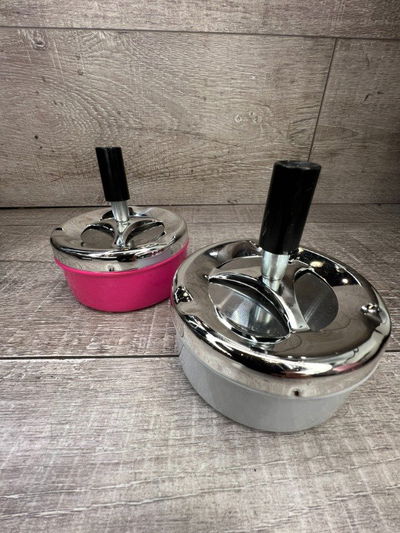 Cenicero Metal Retractil Bajo