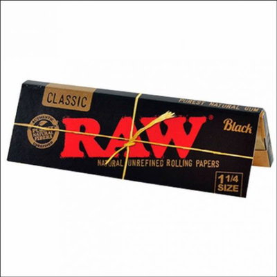 Papel Armar Raw 78 mm Black