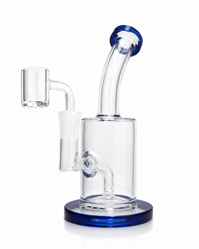 Bong Pipa Vidrio Wax Base Azul