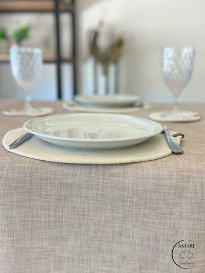 MANTEL GABARDINA "CAMPANILLA" BEIGE -1.40 X 2.0 m