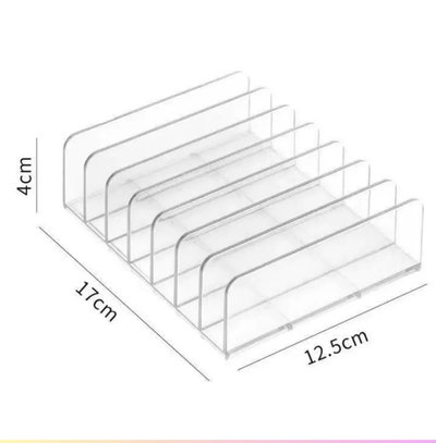 Organizador de acrílico para paletas de sombras - 1 unidad 
