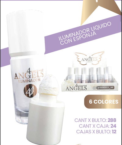 Iluminador líquido con aplicador 4angels - caja x24 
