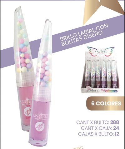 Gloss diseño pelotitas 4ANGELS - caja x24 unidades 