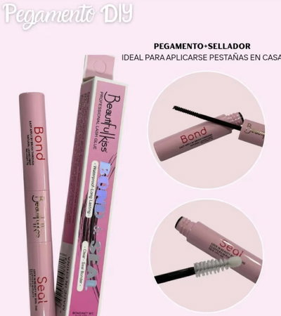 Pegamento + sellador pestañas - x2 unidades 