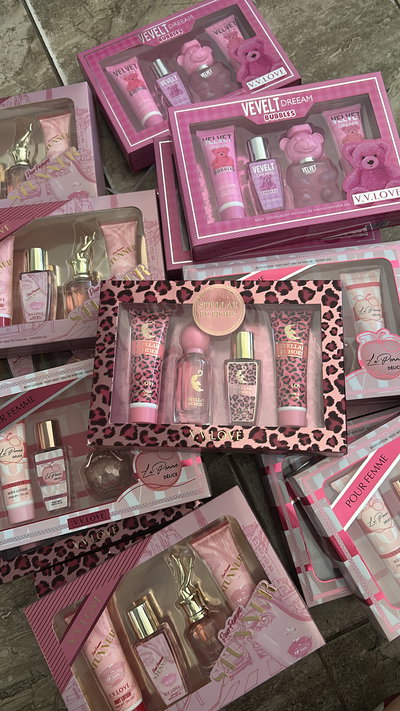 Set de perfumes y cremas x4 - 1 set SURTIDO