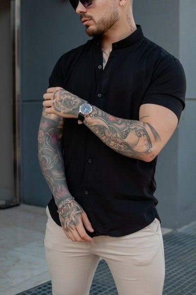 Camisa de Lino II - Negro