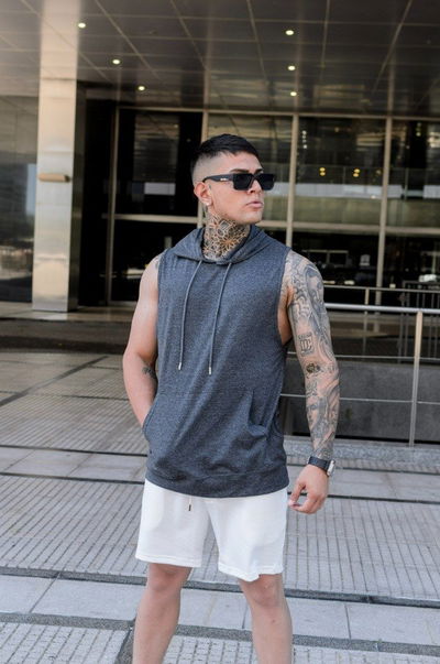 Musculosa Hoodie - Gris