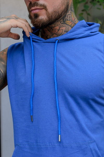 Musculosa Hoodie - Azul