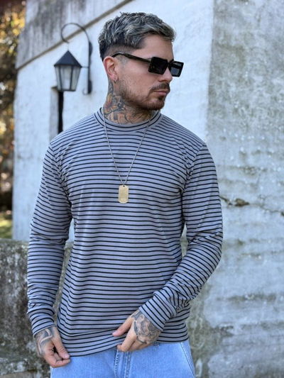 Sweater - Lined Gris Topo