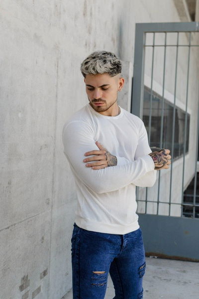 Sweater Panal - Blanco