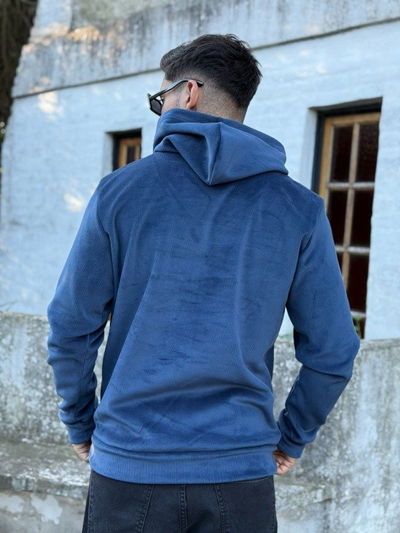 Buzo Corderoy Frizado - Azul