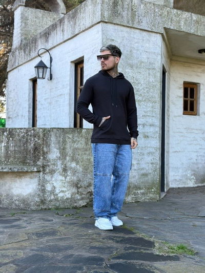 Buzo Panal -  Negro (Tela Rustica)