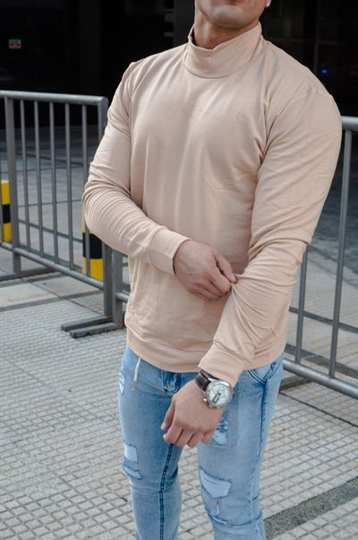 Polera Ártica (con friza) - Beige